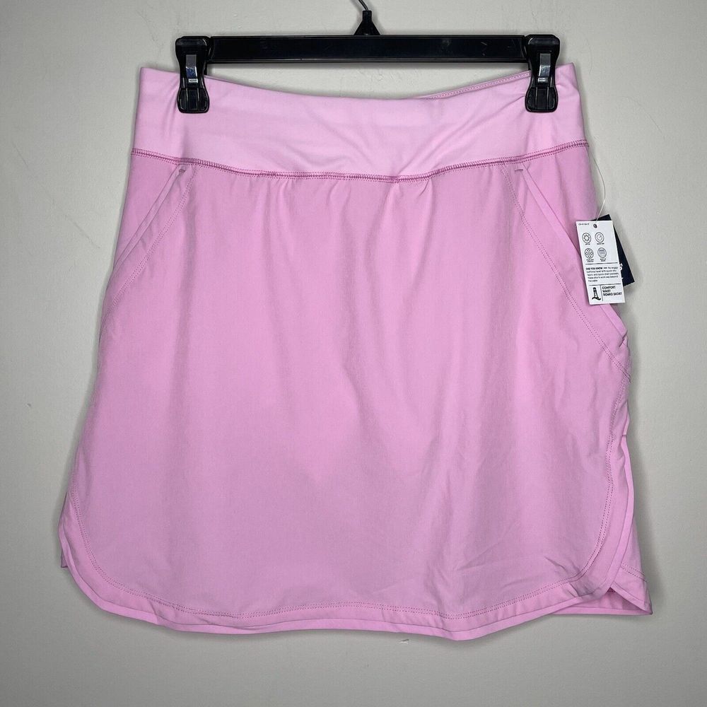 LANDS END Swim Board Skort Womens 4 Blossom Pink Skirt NEW Comfort Waist Pocket